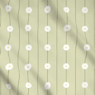Meterware Streifen mit Blumen