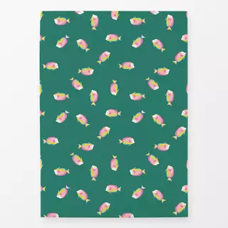 Geschirrtücher Funky Fisch Pattern green