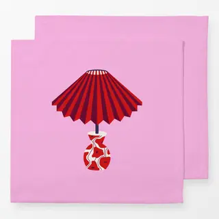 Servietten Poppy Pattern Lamp