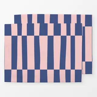 Tischset Rosa-Blau
