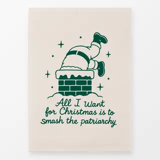 Geschirrtücher Smash patriarchy (Merry little Disco)