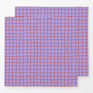 Servietten Grid Pattern Heart