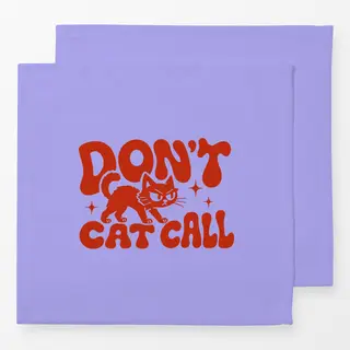 Servietten Don't Cat Call (rot)
