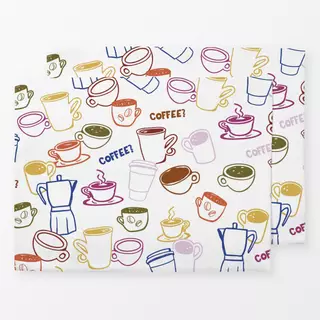 Tischset Coffe Mugs allover