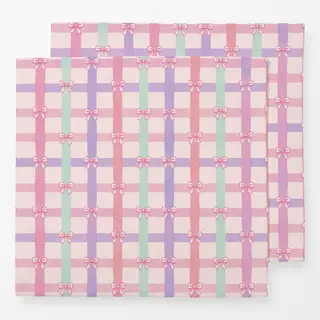Servietten Bow Check (Merry little Disco)