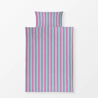 Bettwäsche pink-türkis
