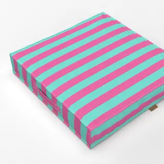 Bodenkissen pink-türkis
