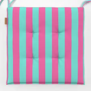 Sitzkissen pink-türkis