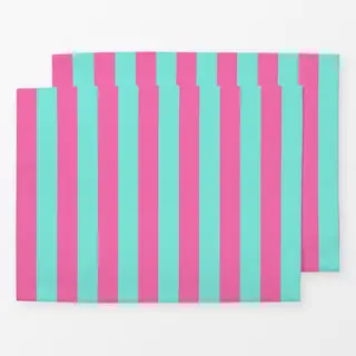 Tischset pink-türkis
