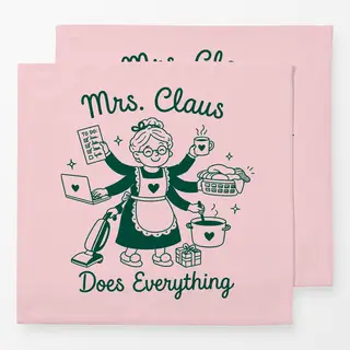 Servietten Mrs. Claus does everything (Merry little Disco)