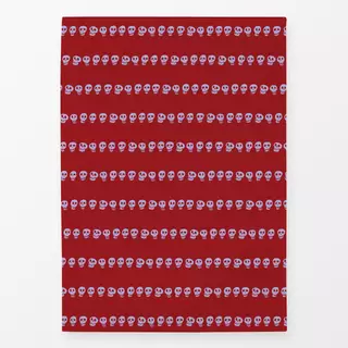 Geschirrtücher Skull Stripe Red