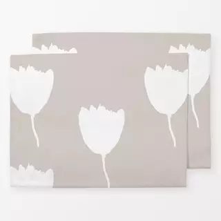 Tischset Tulpen Weiß