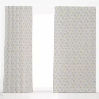 Dekovorhang Blüten