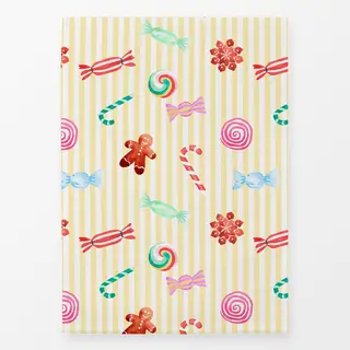 Geschirrtücher Cotton Candy Xmas Sweets Yellow