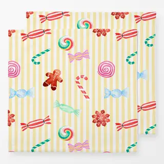 Servietten Cotton Candy Xmas Sweets Yellow