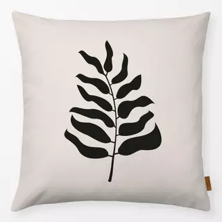 Kissen Boho Palm Leaf black