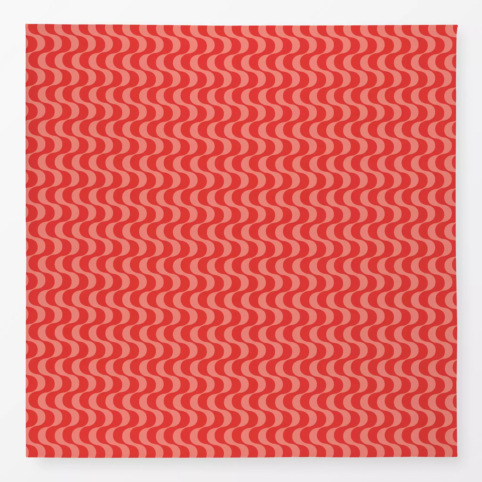 Tischdecke Ondas Rojas - Sommer, Symbole & Muster - von „Karen Menzenbach"; Linien, Streifen, rosa, Retro, Sommer, grafisch,...