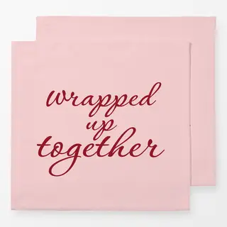 Servietten Wrapped Up Together