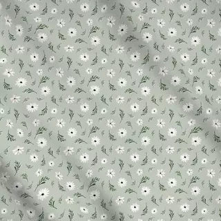 Meterware Watercolor Florals Green