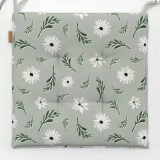 Sitzkissen Watercolor Florals Green