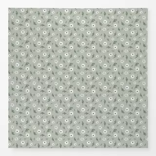 Tischdecke Watercolor Florals Green