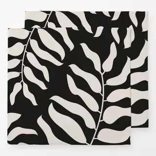 Servietten Boho Palm Leaves black