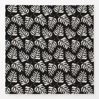 Tischdecke Boho Palm Leaves black