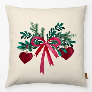 Kissen Ribbon Christmas Bouquet