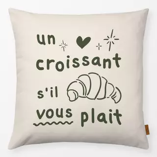 Kissen Un croissant s'il vous plait