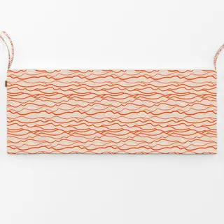 Bankauflage Organic Waves orange