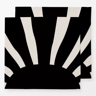 Servietten Boho Sunset black