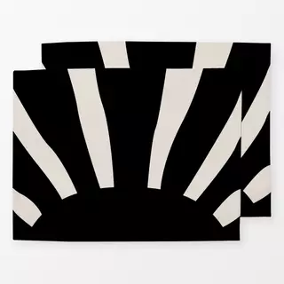 Tischset Boho Sunset black