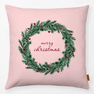 Kissen Merry Christmas Wreath