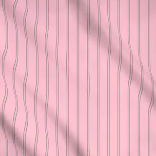 Meterware Líneas turquesa y rosa