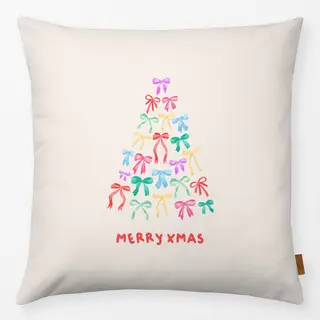 Kissen Merry Xmas Ribbon Tree