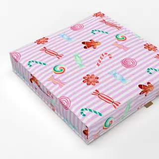 Bodenkissen Cotton Candy Xmas Sweets Lilac