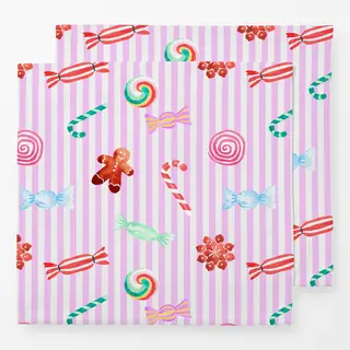 Servietten Cotton Candy Xmas Sweets Lilac