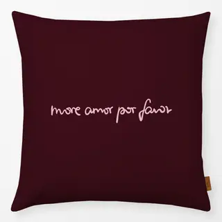 Kissen More Amor Por Favor berry