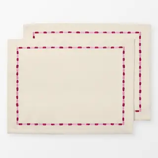Tischset Tischset Festive Striped Border