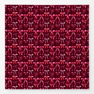 Tischdecke Christmas Watercolor Ribbons Bordeaux