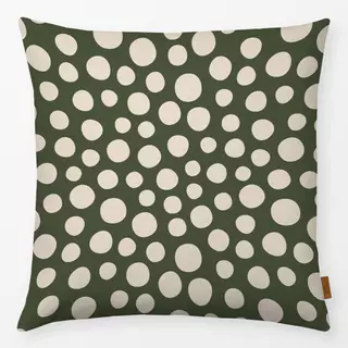 Kissen Happy Dots green beige
