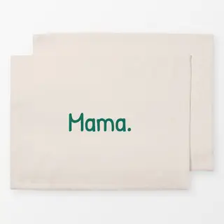 Tischset Mama beige