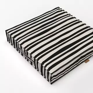 Bodenkissen Seagrass Stripes black