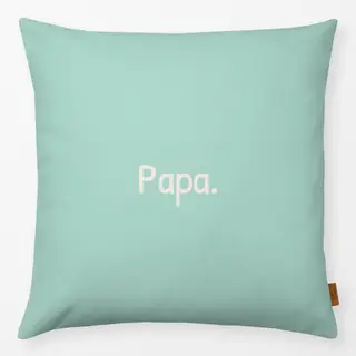 Kissen Papa mint grün