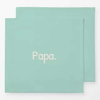 Servietten Papa mint grün