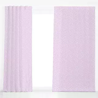 Dekovorhang Happy Dots lilac white