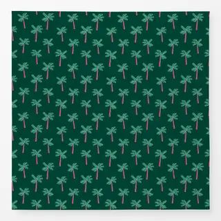 Tischdecke Exotic Palmtree Garden green