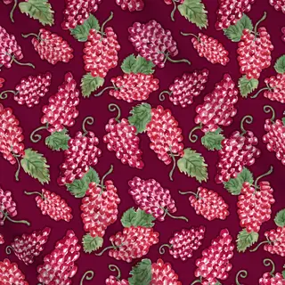 Meterware Vineyard Grapes burgundy