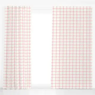 Dekovorhang White Pink