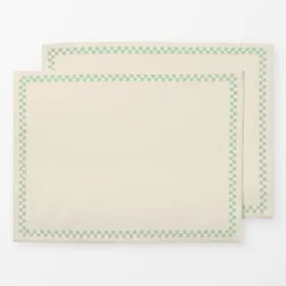 Tischset Tischset Karos beige salbei